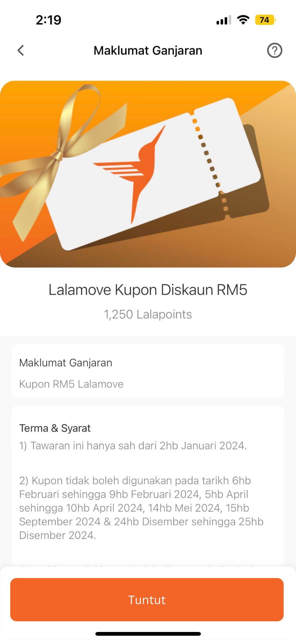 Maklumat ganjaran - page 2