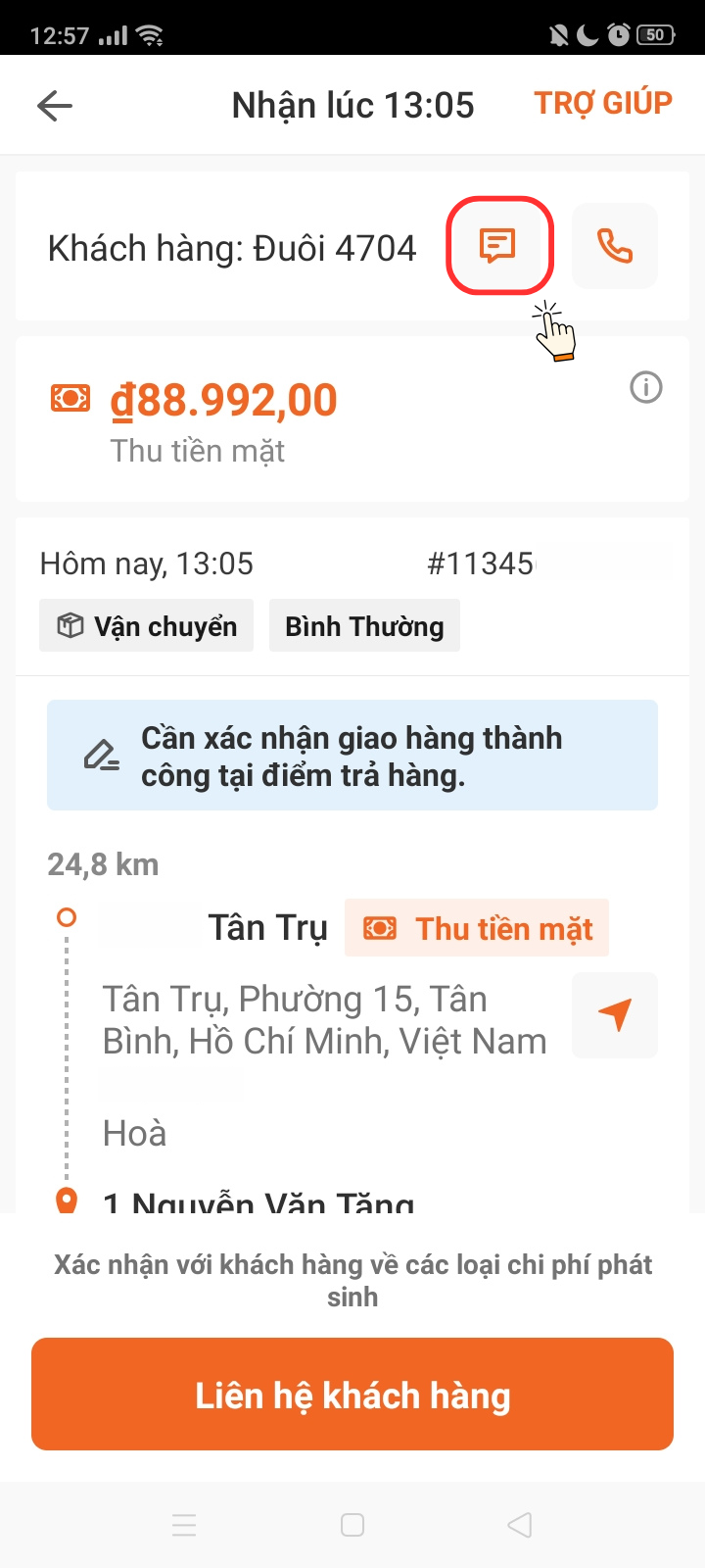 Nhắn in icon