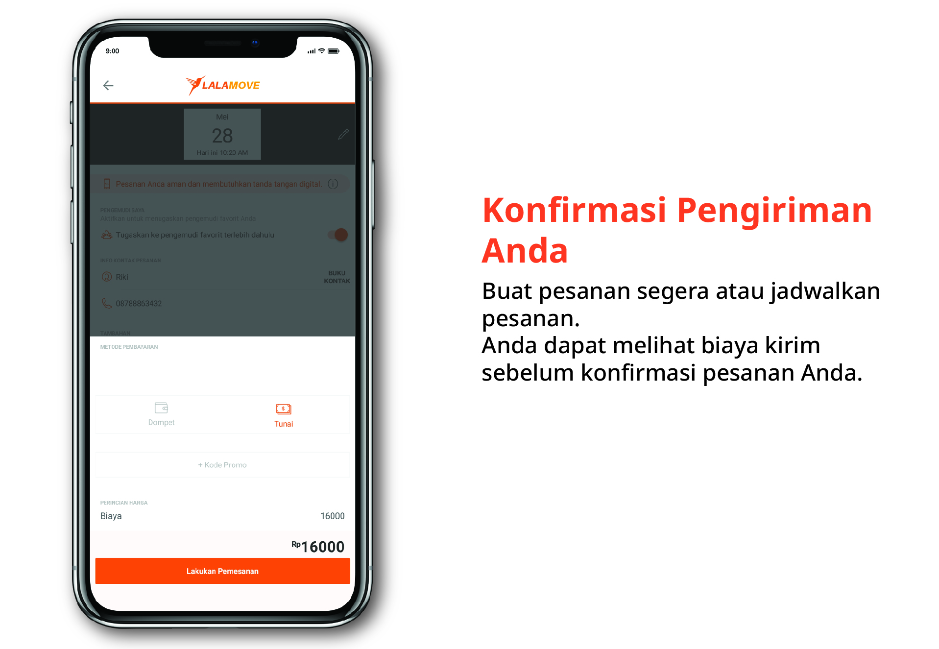 Konfirmasi Pengiriman Anda