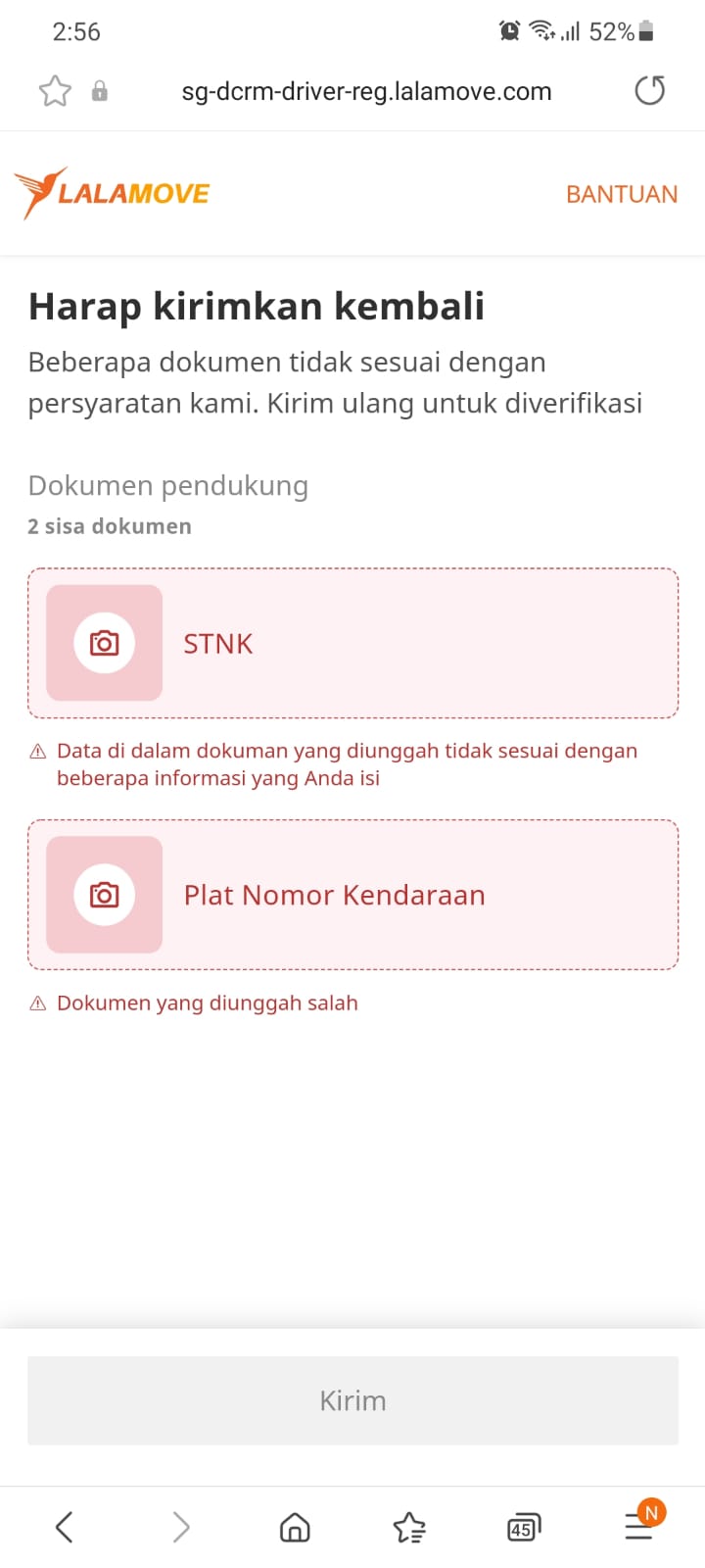 ditolak dokumen