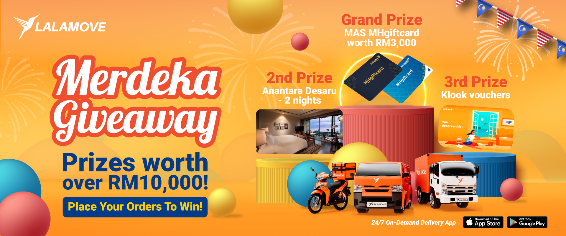 lalamove merdeka giveaway win prizes worth RM10,000 web banner