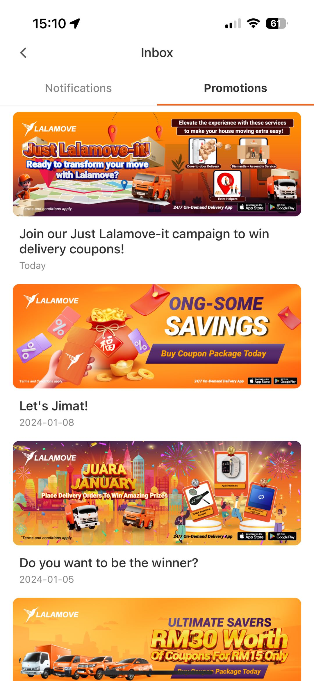 lalamove promotion page for Just Lalamove-it 2024
