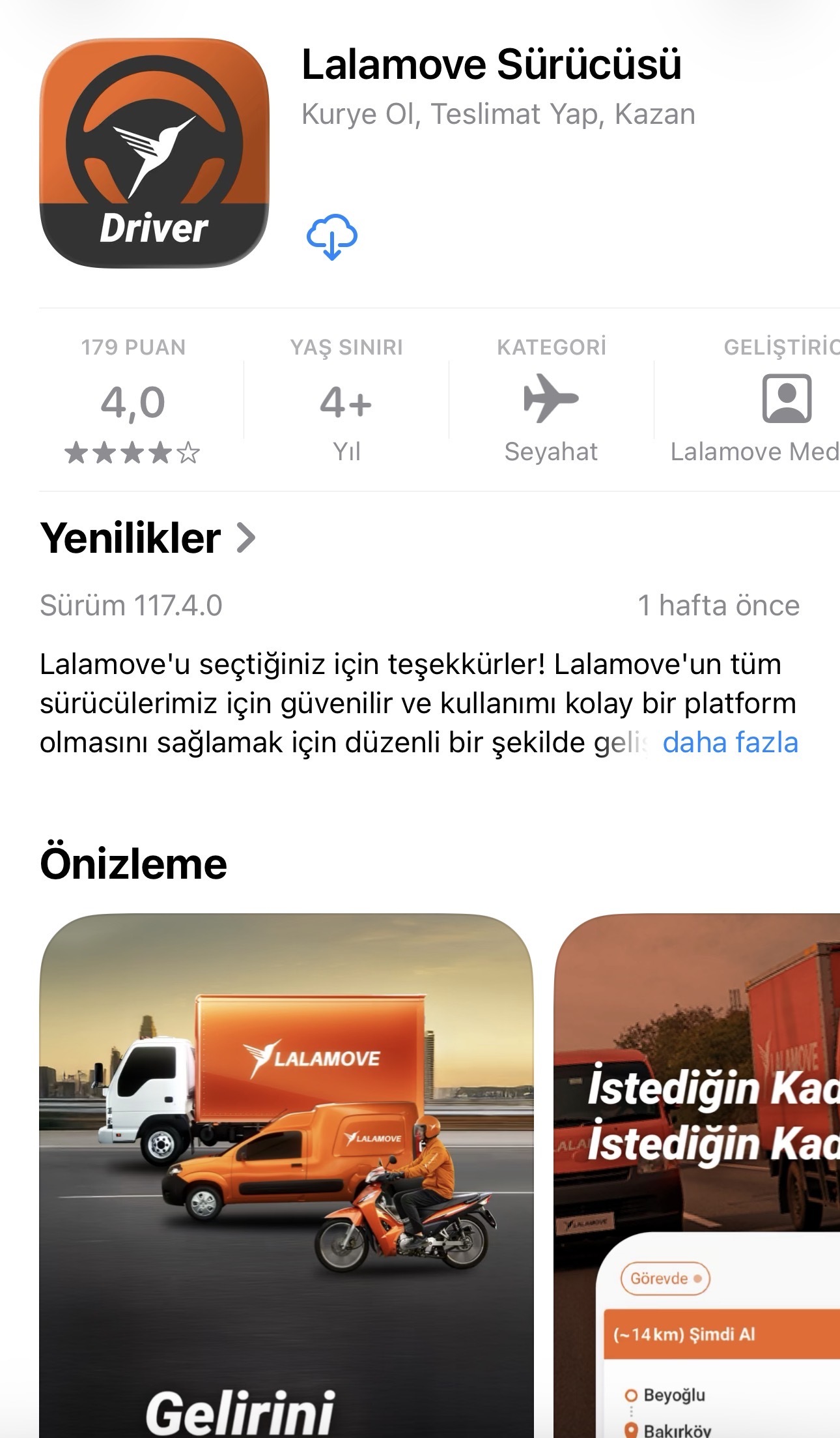 sürücü app indirme